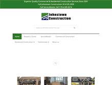 Tablet Screenshot of johnstownconstruction.com
